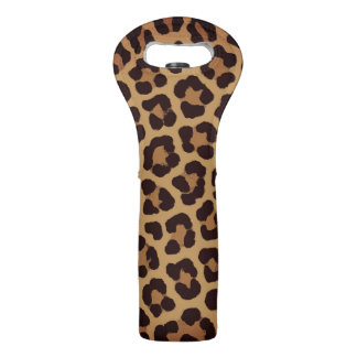 Leopard Print Pattern Wine Bag