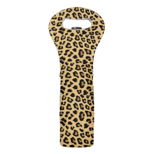 Leopard Print Pattern Wine Bag