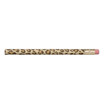 Leopard Print Pencil by imaginarystory at Zazzle
