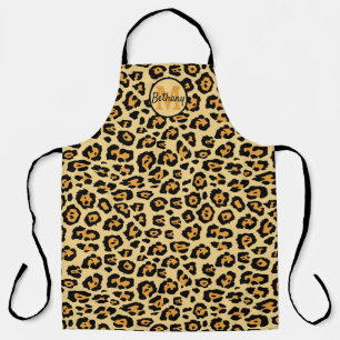 Leopard Print Personalized Apron