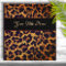 Leopard Print Personalized Binder