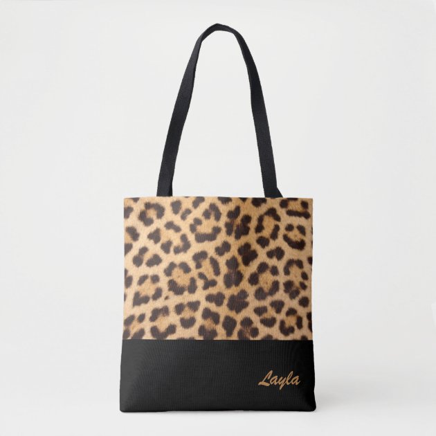 tote bag leopard print