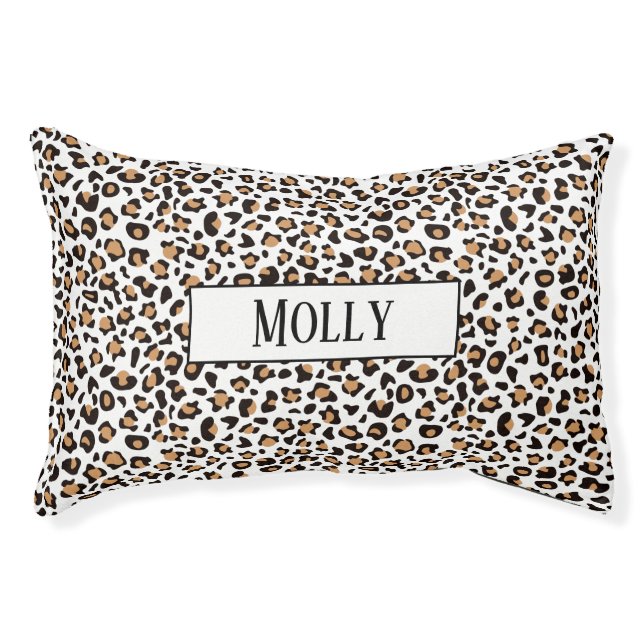 Leopard Print Pet Bed (Front)