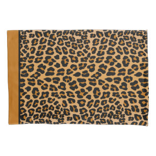 Leopard print pillow case
