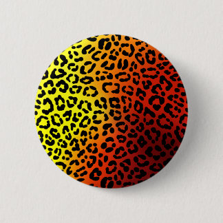 leopard print pinback button