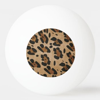 Leopard Print Ping Pong Ball by CNelson01 at Zazzle