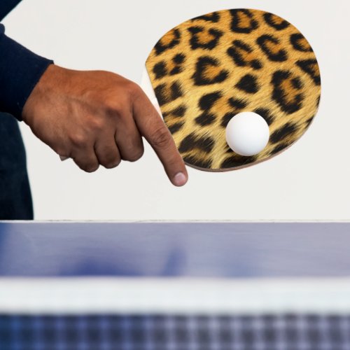 Leopard Print Ping Pong Paddle