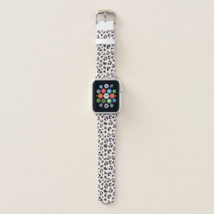 Leopard print pink apple watch band