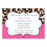 Pink Leopard Wedding Invitation | Zazzle