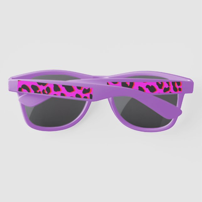 Leopard Print Pink Sunglasses (Back)