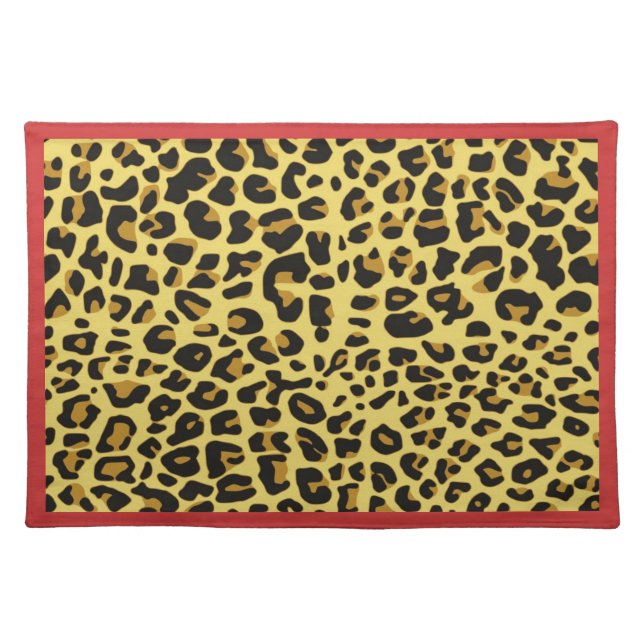 Leopard Print Placemats (Front)