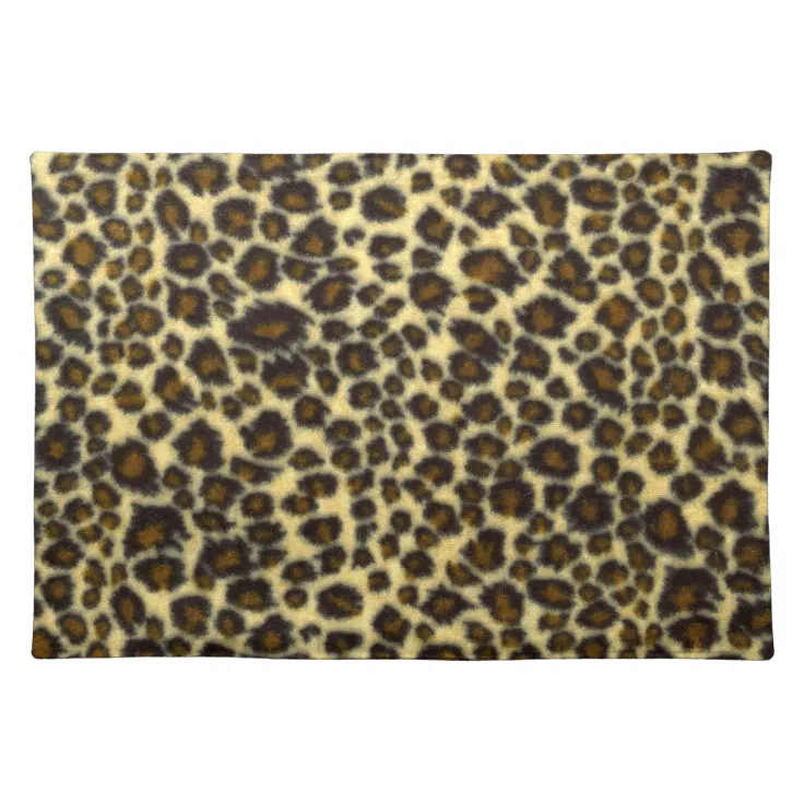 Leopard Print Placemats | Zazzle