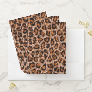 Leopard Print Pocket Folder