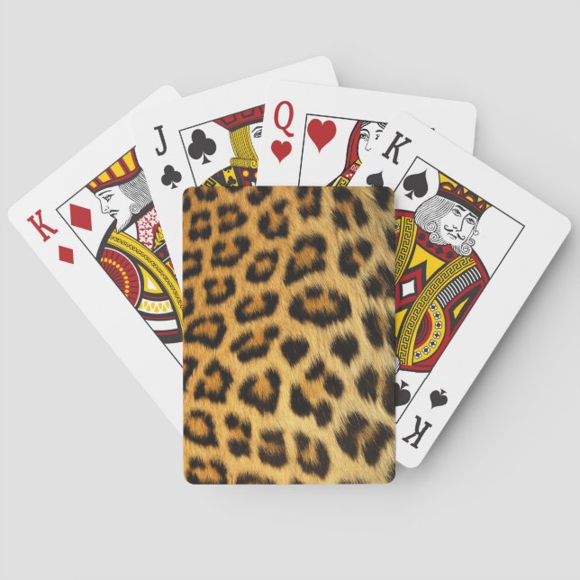 Leopard Print Poker Cards (Back)