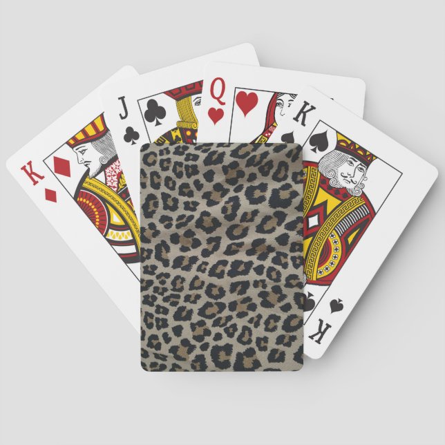 Leopard Print Poker Cards (Back)