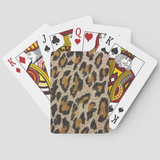 Leopard Print Poker Cards (Back)