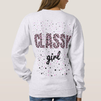 Leopard Print & Polka Dot Design Sweatshirt
