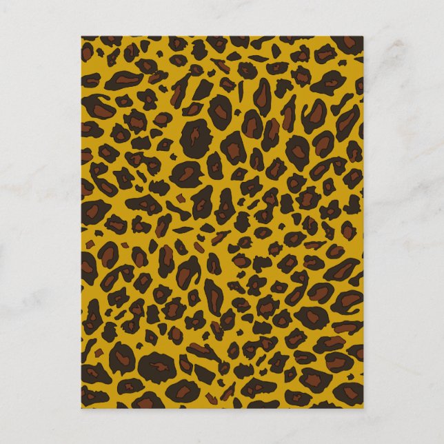 Leopard Print Postcard (Front)