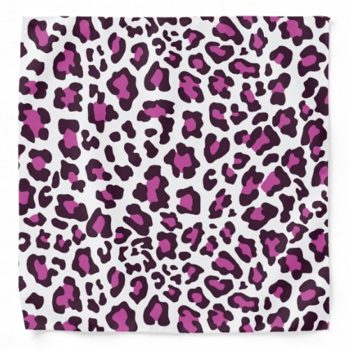 Leopard Print Purple Bandana