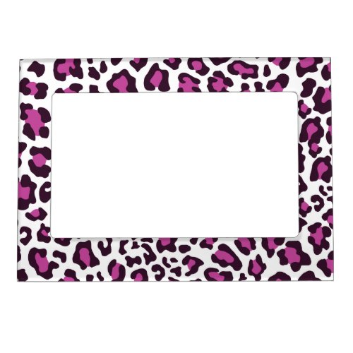 Leopard Print Purple Magnetic Frame