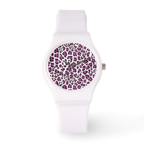 Leopard Print Purple Watch