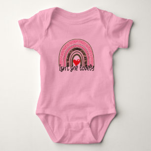 Leopard Print Rainbow Pink Baby Girl  Bodysuit