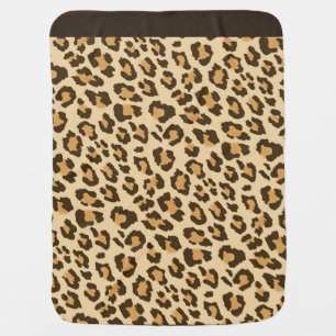 Leopard Print Receiving Blanket