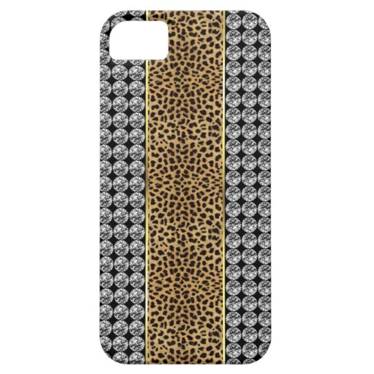 Leopard Print Rhinestone Iphone barely There case