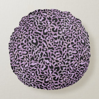 Leopard Print Round Cushion
