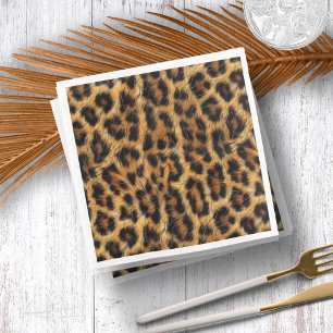 Leopard Print Safari Party Supplies ID1153 Paper Dinner Napkins