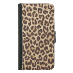 Leopard Print Samsung Galaxy S5 Wallet Case