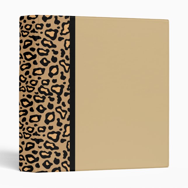 Leopard Print Scrapbook Binder (Front/Spine)