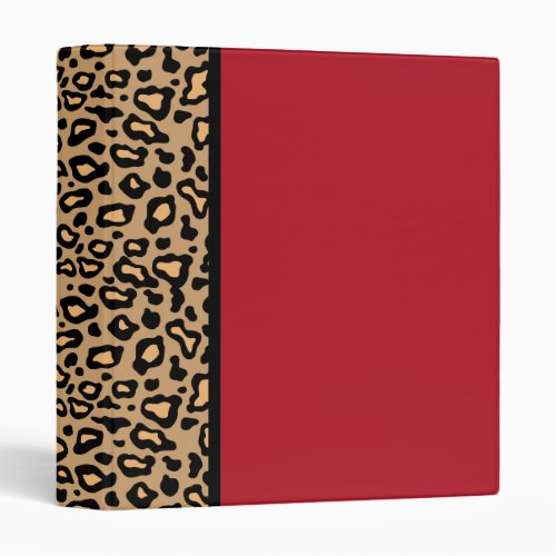 Leopard Print Scrapbook Binder