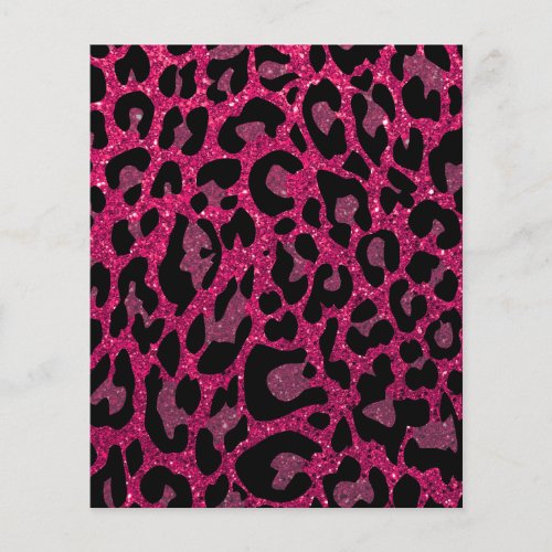 Leopard Print Scrapbook Paper _ Pink