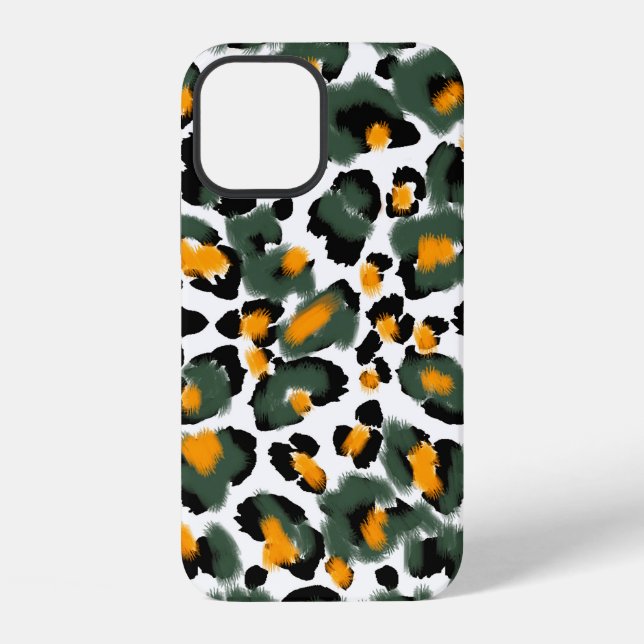 Leopard print seamless pattern iphone case (Back)