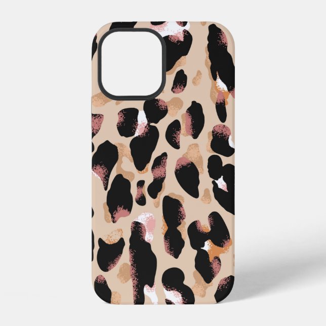 Leopard print seamless pattern iphone case (Back)