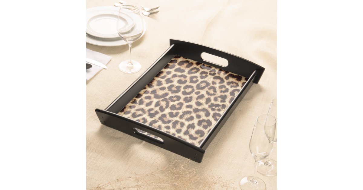 Leopard Print Serving Tray Zazzle
