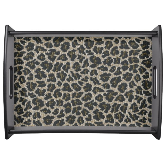 Leopard print  serving tray (Front)