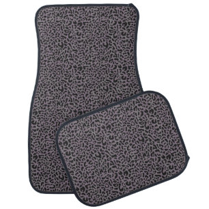Leopard Print Set of Car Mats