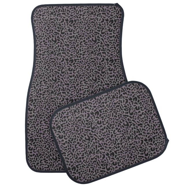 Leopard Print Set of Car Mats (Set)