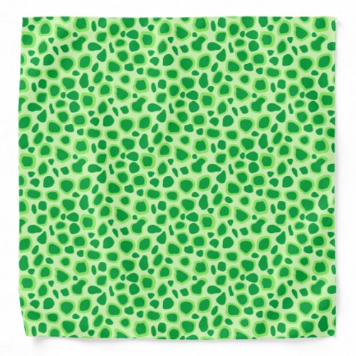 Leopard Print _ Shades of Lime Green Bandana