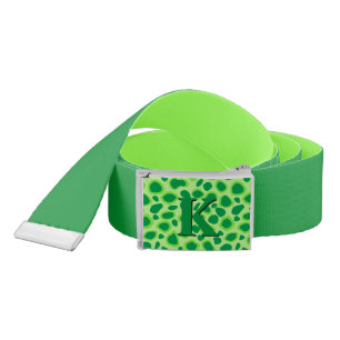 Leopard Print - Shades of Lime Green Belt