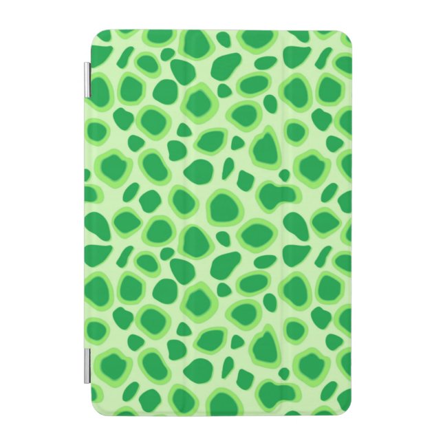 Leopard Print - Shades of Lime Green iPad Mini Cover (Front)