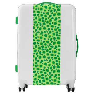 Leopard Print - Shades of Lime Green Luggage