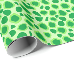 Leopard Print - Shades of Lime Green Wrapping Paper