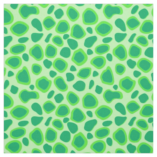 Leopard Print - Shades of Mint Greenmint Fabric (Swatch)