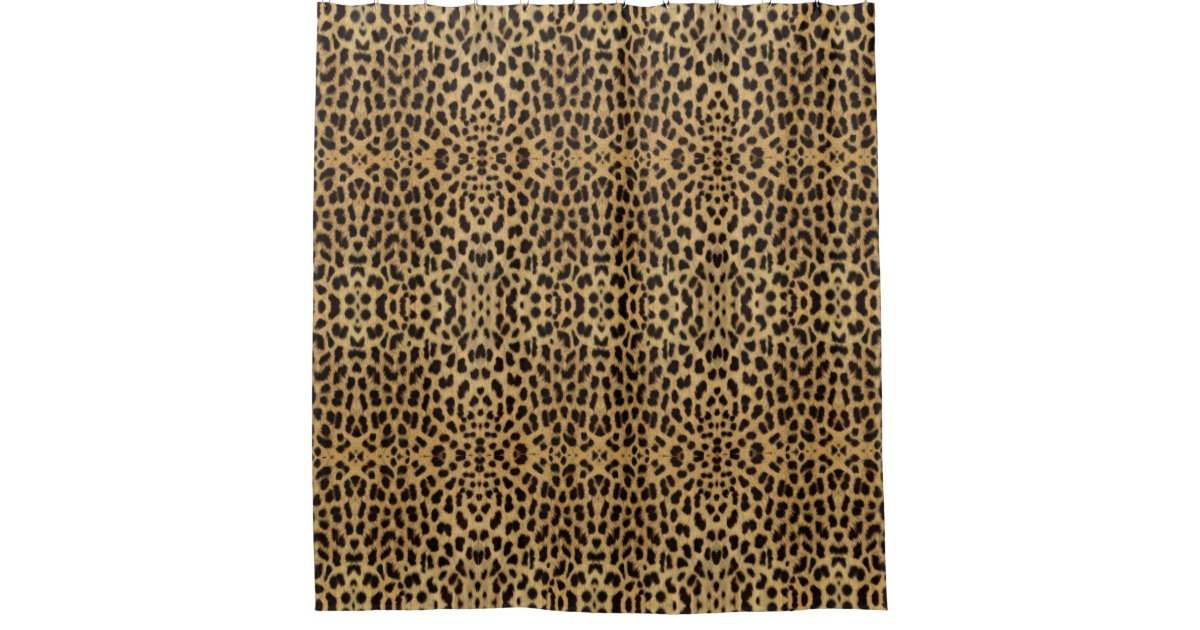 Leopard Print Shower Curtain Zazzle Com