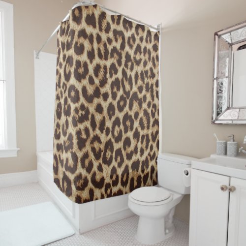 Leopard Print Shower Curtain