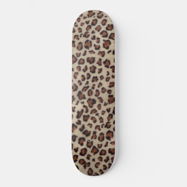 Leopard Print Skateboard (Front)