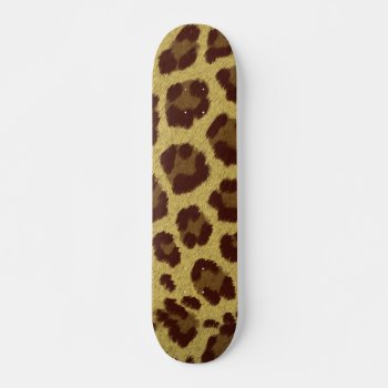 Leopard Print Skateboard by macdesigns2 at Zazzle